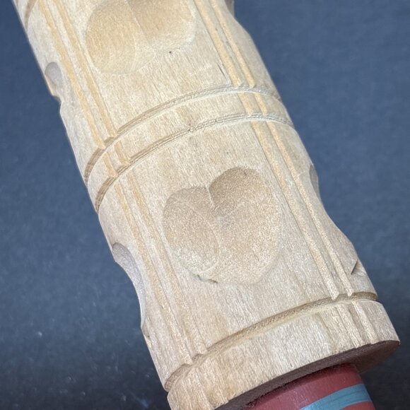 Springerle Wooden Rolling Pin Cookie Press Mold Holiday Baking Decorating Tool - Picture 4 of 9